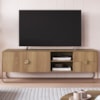 Rack Bancada Organica TV 65 Pol 180 cm 28076 Hanover Dourado Artesano