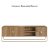 Rack Bancada Organica TV 65 Pol 180 cm 28076 Hanover Dourado Artesano