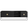 Rack Bancada Organica TV 65 Pol 180 cm 28076 Nero Preto Artesano