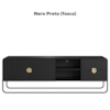 Rack Bancada Organica TV 65 Pol 180 cm 28076 Nero Preto Artesano