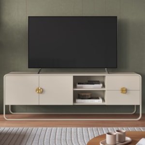Rack Bancada Organica TV 65 Pol 180 cm 28076 Off White Artesano