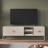 Rack Bancada Organica TV 65 Pol 180 cm 28076 Off White Artesano