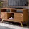 Rack Bancada Para TV 43 Pol Amsterda 140 cm Nature Tebar