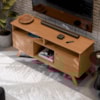 Rack Bancada Para TV 43 Pol Amsterda 140 cm Nature Tebar