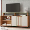 Rack Bancada Para TV 50 Pol 1 Porta 136 cm Maxx Cedro Areia RUDK