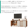 Rack Bancada Para TV 50 Pol 1 Porta 136 cm Maxx Cedro Areia RUDK
