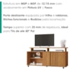 Rack Bancada Para TV 50 Pol 1 Porta 136 cm Maxx Cedro RUDK