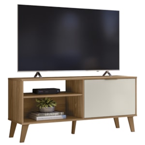 Rack Bancada Para TV 50 Pol 115 cm 6950 Nature Off White PLLA Rack Bancada Para TV 50 Pol 115 cm 6950 Nature Off White PLLA