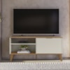 Rack Bancada Para TV 50 Pol 115 cm 6950 Off White Nature PLLA