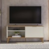 Rack Bancada Para TV 50 Pol 120 cm 6950 Off White Nature PLLA