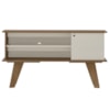 Rack Bancada Para Tv 50 Pol 1P 120 cm Cinamomo Off White ARLY