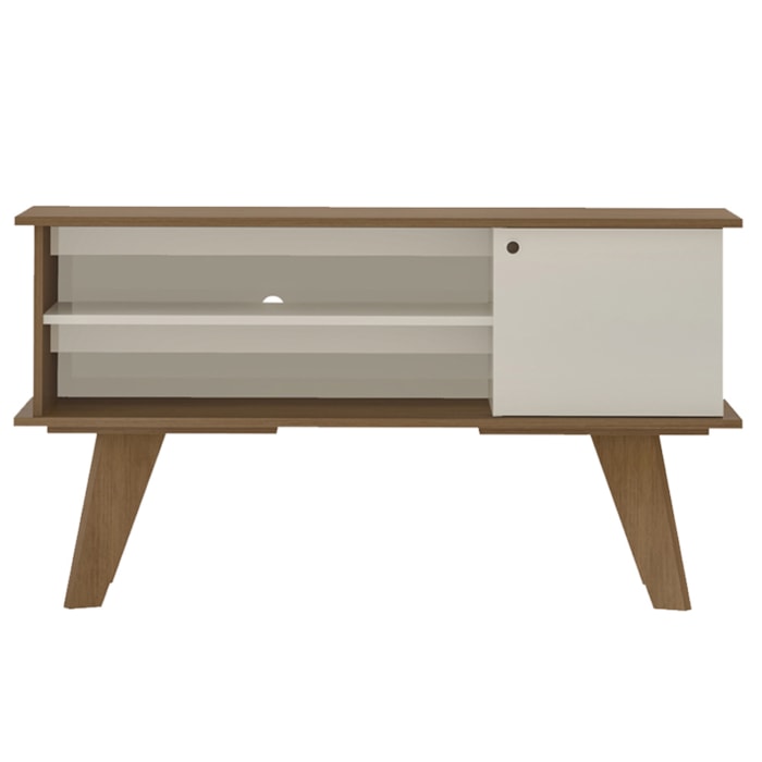 Rack Bancada Para Tv 50 Pol 1P 120 cm Cinamomo Off White ARLY
