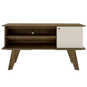 Rack Bancada Para Tv 50 Pol 1P 120 cm Pinho Off White ARLY