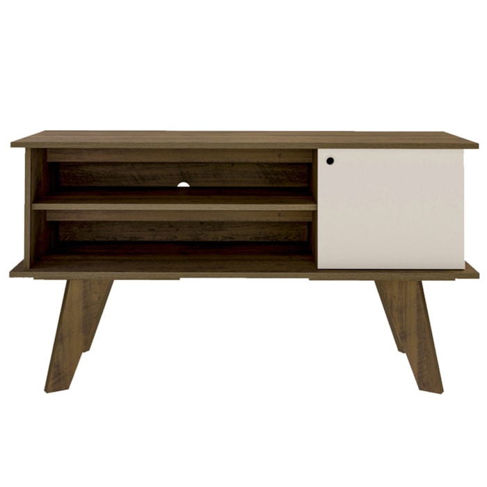Rack Bancada Para Tv 50 Pol 1P 120 cm Pinho Off White ARLY