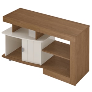 Rack Bancada Para Tv 50 Pol 1P 122 cm Cinamomo Off White ARLY Rack Bancada Para Tv 50 Pol 1P 122 cm Cinamomo Off White ARLY