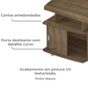 Rack Bancada Para Tv 50 Pol 1P 122 cm Pinho ARLY