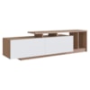 Rack Bancada Para TV 50 Pol 2 Portas 163 cm B91 Montana Branco NOVAM