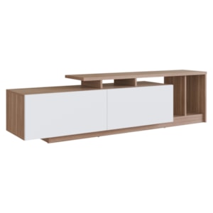Rack Bancada Para TV 50 Pol 2 Portas 163 cm B91 Montana Branco NOVAM