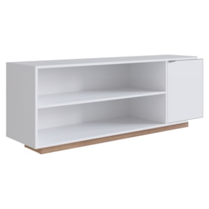 Rack Bancada Para TV 55 Pol 135 cm B56 Branco Montana NOVAM