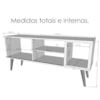 Rack Bancada Para TV 55 Pol 136 cm 3850 Off White Nature PLLA