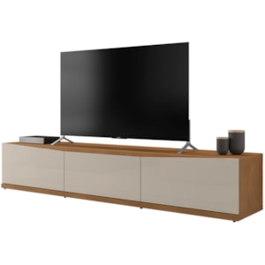 Rack Bancada Para TV 60 Pol 180cm 11082 Cedro Off White  DCASA