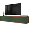 Rack Bancada Para TV 60 Pol 180cm 11082 Cedro Verde Oliva DCASA