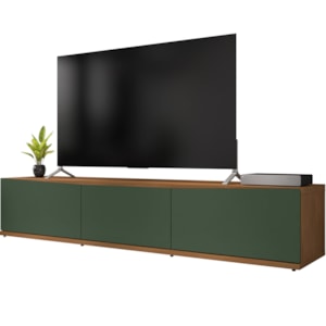 Rack Bancada Para TV 60 Pol 180cm 11082 Cedro Verde Oliva DCASA