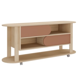 Rack Bancada Para Tv 65 Pol 150 cm 4618 Naturale Terracota ARLY Rack Bancada Para Tv 65 Pol 150 cm 4618 Naturale Terracota ARLY