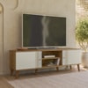Rack Bancada Para TV 65 Pol 160 cm Denv Nature Off White PLLA
