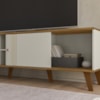 Rack Bancada Para TV 65 Pol 160 cm Denv Off White Nature PLLA