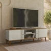 Rack Bancada Para TV 65 Pol 160 cm Denv Off White Nature PLLA