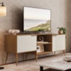 Rack Bancada Para TV 65 Pol 2 Portas 180 cm Prime Carvalho Areia RUDK