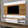 Rack Bancada Para TV 65 Pol Limit 181 cm Branco Nature Tebar