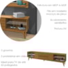 Rack Bancada Para TV 65 Pol Limit 181 cm Nature Tebar