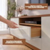 Rack Bancada Para TV 70 Pol 2 Portas 180 cm Cedro Off White DCASA