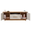 Rack Bancada Para TV 70 Pol 2 Portas 180 cm Cedro Off White DCASA