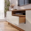 Rack Bancada Para TV 70 Pol 2 Portas 180 cm Cedro Off White DCASA