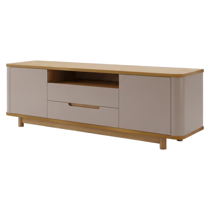 Rack Bancada Para TV 70 Pol 2 Portas 180 cm Hannover Fendi DCASA