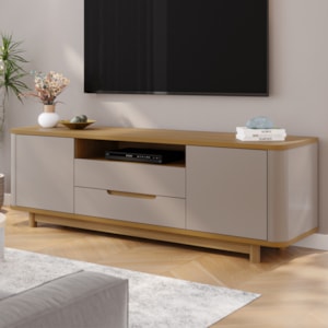 Rack Bancada Para TV 70 Pol 2 Portas 180 cm Hannover Fendi DCASA