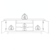 Rack Bancada Para TV 70 Pol 2 Portas 180 cm Hannover Fendi DCASA