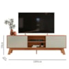 Rack Bancada Para TV 70 Polegadas 5850 Nature Off White PLLA