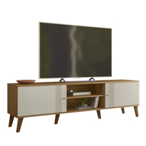 Rack Bancada Para TV 75 Pol 180 cm Denv Nature Off White PLLA