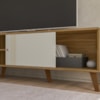 Rack Bancada Para TV 75 Pol 180 cm Denv Nature Off White PLLA