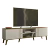 Rack Bancada Para TV 75 Pol 180 cm Denv Off White Nature PLLA