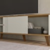 Rack Bancada Para TV 75 Pol 180 cm Denv Off White Nature PLLA