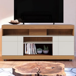 Rack Bancada Tv 47 Pol 136 cm Yara Freijo Off White Colibri