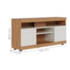 Rack Bancada Tv 47 Pol 136 cm Yara Freijo Off White Colibri