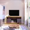 Rack Bancada Tv 47 Pol 136 cm Yara Noce Milano Preto Colibri