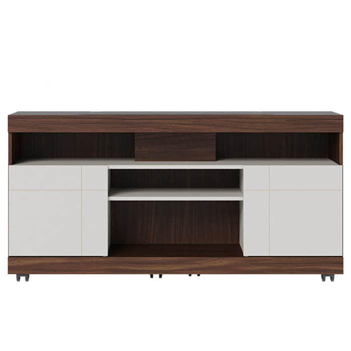 Rack Bancada Tv 47 Pol 136 cm Yara Nogueira Real Off White Colibri