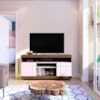 Rack Bancada Tv 47 Pol 136 cm Yara Nogueira Real Off White Colibri